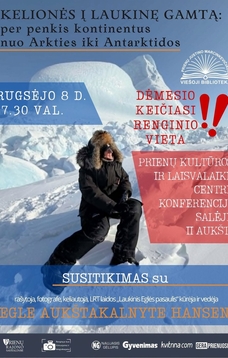 Ssusitikimas su kraštiete, rašytoja, fotografe ir keliautoja, LRT laidos „Laukinis Eglės pasaulis“ kūrėja ir vedėja Egle Aukštakalnyte Hansen