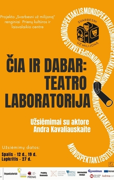 „Čia ir dabar: teatro laboratorija“ – teatro užsiėmimai su aktore Andra Kavaliauskaite