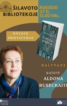 Aldonos Ruseckaitės knygos „Naktiniai pokalbiai. Juozo Tumo-Vaižganto ir Ričardo Mikutavičiaus gyvenimo paralelės“ pristatymas