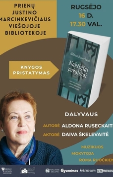 Презентация книги Алдоны Русецкайте «Ночные разговоры. Параллели из жизни Юозаса Тумаса-Вайжгантаса и Ричардаса Микутавичюса»