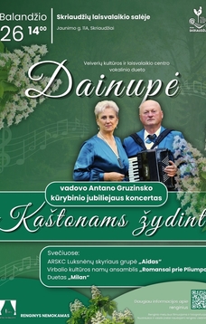  Antano Gruzinsko kūrybinio jubiliejaus koncertas „Kaštonams žydint“