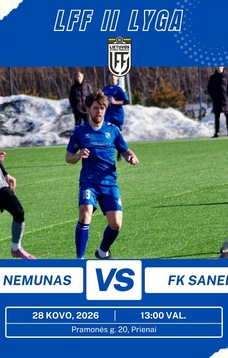 LFF II lygos futbolo varžybos: FK „Nemunas“ – FK „Saned“ (Joniškis)