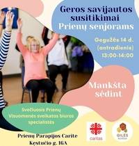 A well-being meeting for seniors in Prienai