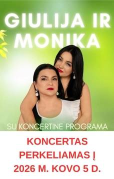 Giulia and Monika's concert "When You're Next to Me" is postponed