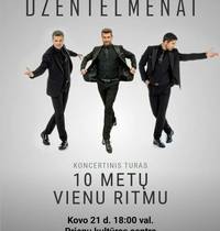 Concert tour "10 years in one rhythm" by the group "Gentlemen"