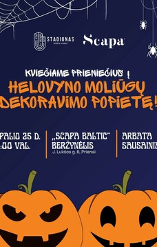 Helovyno moliūgų dekoravimo popietė