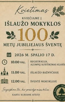 Išlaužo mokyklos 100 metų jubiliejaus šventė