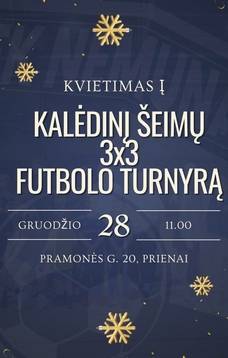 Kalėdinis šeimų futbolo 3×3 turnyras