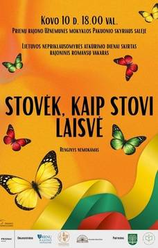 Lietuvos Nepriklausomybės atkūrimo dienai skirtas romansų vakaras „Stovėk, kaip stovi laisvė“