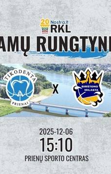 Regionų krepšinio lygos rungtynės: Prienų „Tikodenta“ – Birštono „Milasta“