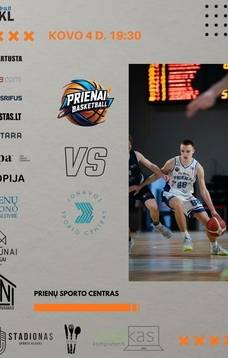 Матч дивизиона B Региональной баскетбольной лиги: Приенай СК-Пауреста – Йонавос Спорто Центрас