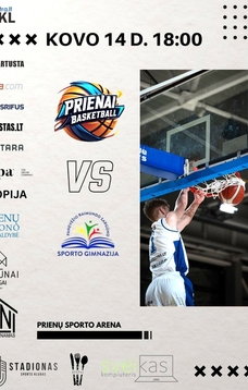 Баскетбольный матч дивизиона РКЛ Б: Приену СК-Пауреста – Паневежис Паневежис