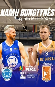 RKL A diviziono krepšinio rungtynės: Prienų „Tikodenta“ – BC „Biržai“