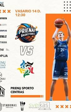 RKL B diviziono krepšinio varžybos: „Prienų SC-Pauresta“ – „Lietuvos sporto universitetas“