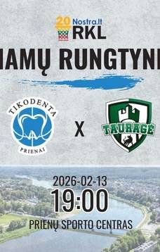 RKL basketball match: Prienai "Tikodenta" - Tauragė "Tauragė"