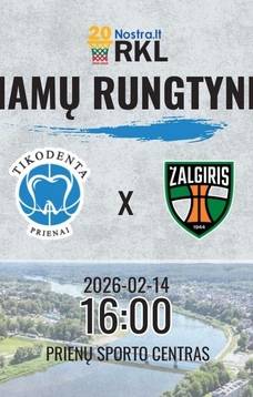 RKL basketball match: Prienai "Tikodenta" – Kaunas "Žalgiris-3"