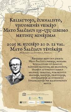 Commemoration of the 135th anniversary of the birth of traveler, journalist, and public figure Matas Šalčius