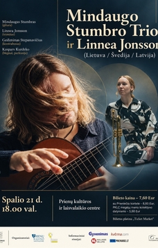 Mindaugo Stumbro Trio ir Linnea Jonsson (Lietuva/Švedija/Latvija) koncertas
