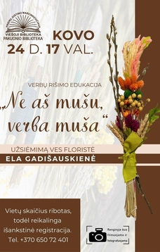 Verbų rišimo edukacija „Ne aš mušu, verba muša“