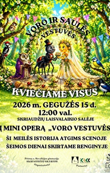 Prienų rajono Suvalkijos gimnazijos Skriaudžių skyrius pristatys mini operą „Voro vestuvės“