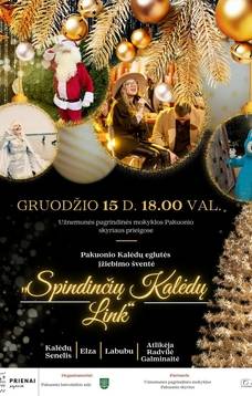 Pakuonio Kalėdų eglutės įžiebimo šventė „Spindinčių Kalėdų link“