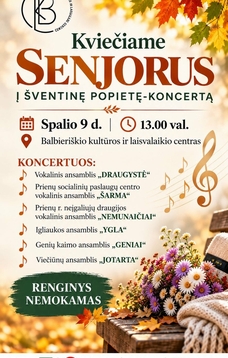 Šventinė popietė-koncertas senjorams