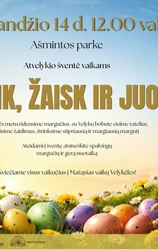 Atvelykio šventė vaikams „Ridenk, žaisk ir juokis“