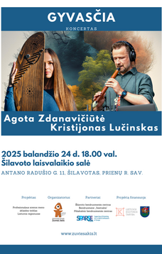 Nemokamas Agotos Zdanavičiūtės ir Kristijono Lučinsko koncertas „Gyvasčia“