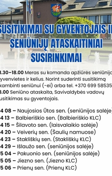 Prienų rajono seniūnijų ataskaitiniai susirinkimai