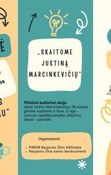 Pilietinė-kultūrinė akcija „Skaitome Justiną Marcinkevičių“ Naujojoje Ūtoje