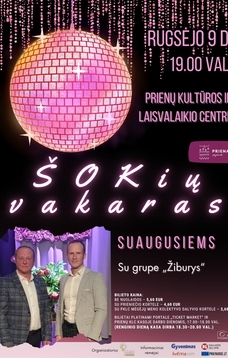 Šokių vakaras suaugusiems su grupe „Žiburys“