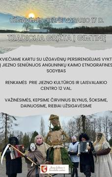 Užgavėnių šventė Jiezne „Tradicija grįžta į gimtinę“