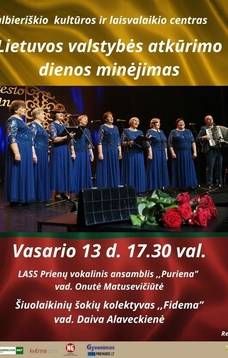 Commemoration of the Restoration of the Lithuanian State in Balbieriškis