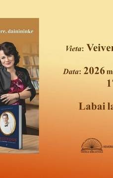 Koncertas-susitikimas su knygos „Legenda“ autore ir dainininke Nijole Tallat-Kelpšaite bei atlikėja Elvyra