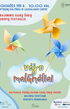 Rajoninis vaikų šokių grupių festivalis „Vėjo malūnėliai“