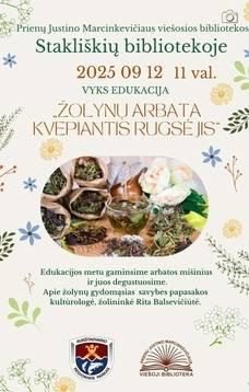 Edukacija „Žolynų arbata kvepiantis rugsėjis“