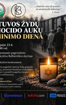 Renginys, skirtas Lietuvos žydų genoicido aukų atminimo dienai