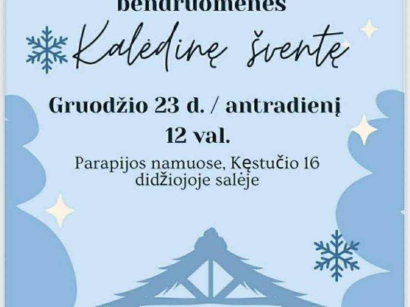 Prienų parapijos bendruomenės Kalėdinė šventė