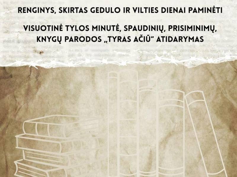 Renginys skirtas Gedulo ir vilties dienai