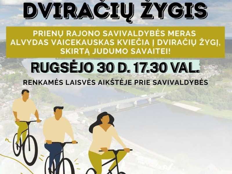 Judumo savaitei skirtas dviračių žygis