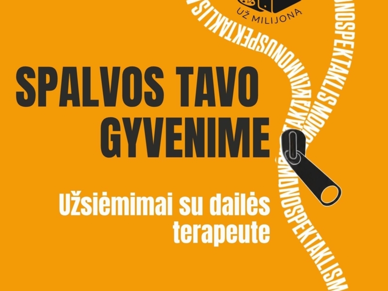 „Spalvos tavo gyvenime“ – užsiėmimai su dailės terapeute