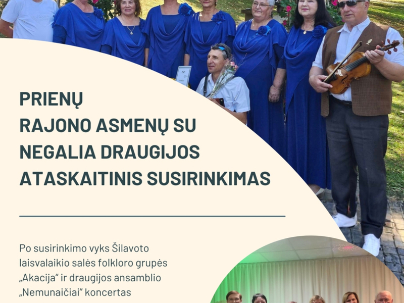 Ежегодное собрание Ассоциации лиц с инвалидностью округа Приенай