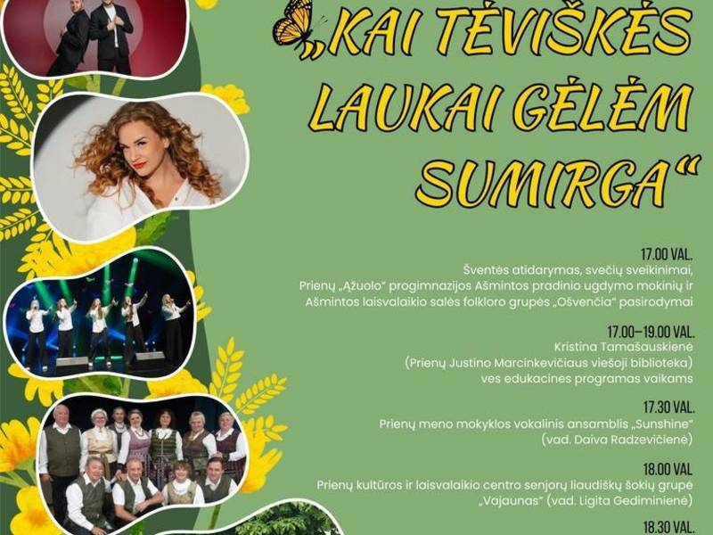 The summer festival of the Ašminta region "When the fields of the homeland sparkle with flowers"