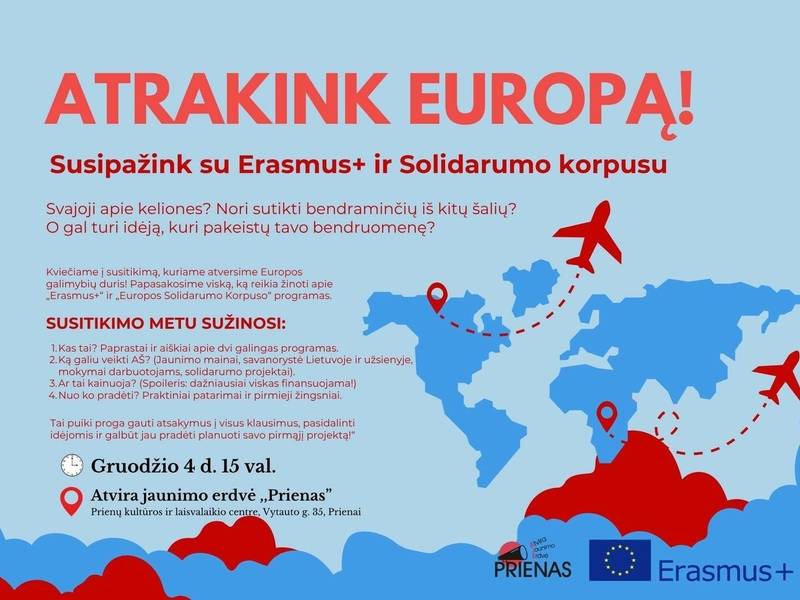 Susitikimas jaunimui „Atrakink Europą!“