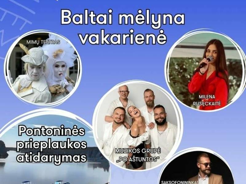 Baltai mėlyna vakarienė