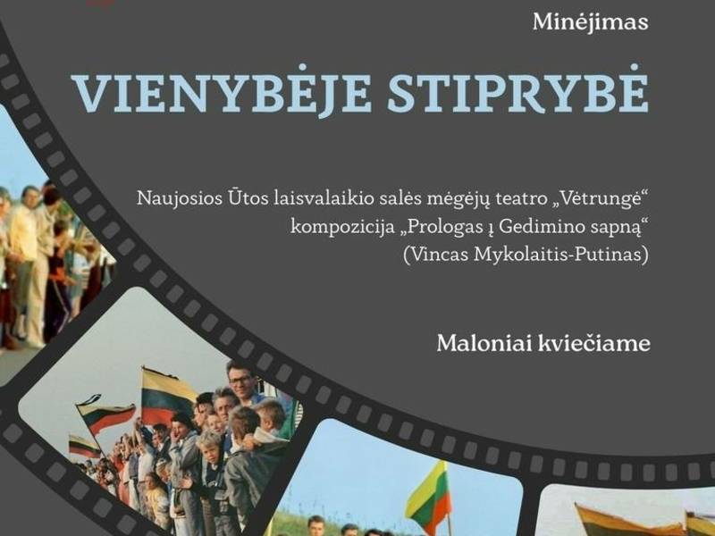 Commemoration "Strength in Unity" in Naujija Ūta