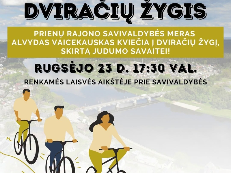 Judumo savaitei skirtas dviračių žygis