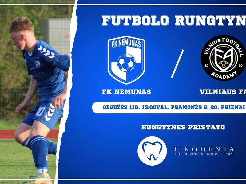 LFF 2nd League B Division football match. FK "Nemunas" – "Vilnius football academy"