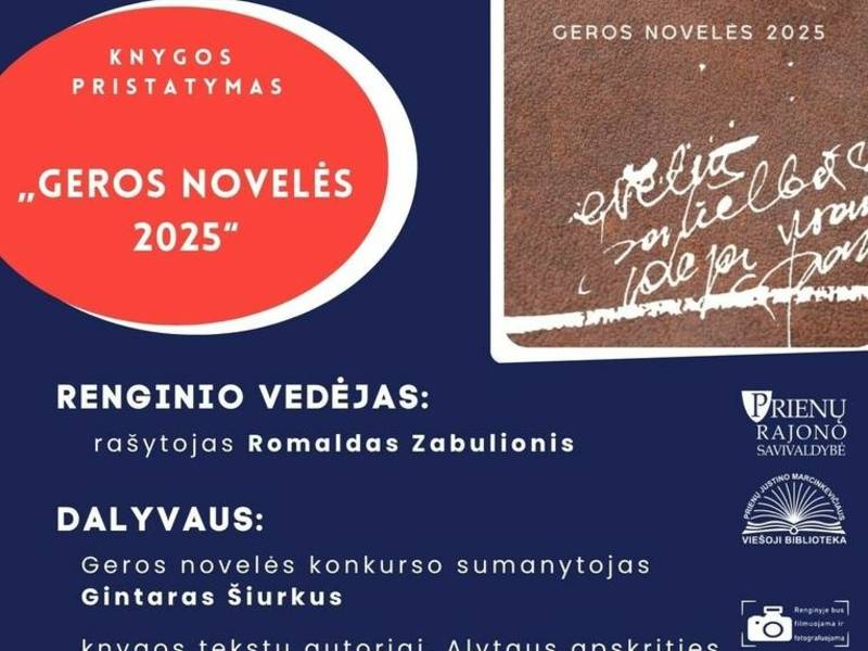 Knygos „Geros novelės 2025“ pristatymas