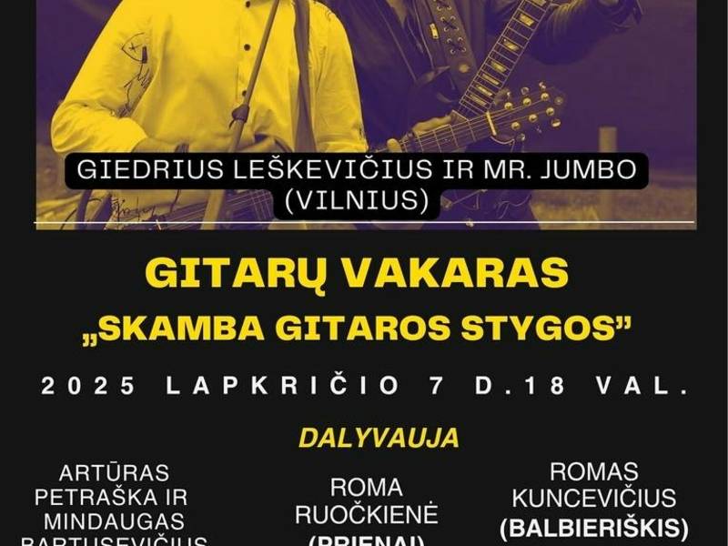 Guitar evening "Guitar strings sound"